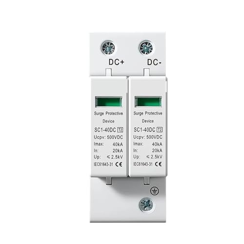 Protector contra sobretensiones CC 1000V pararrayos fotovoltaico para paneles solares 5