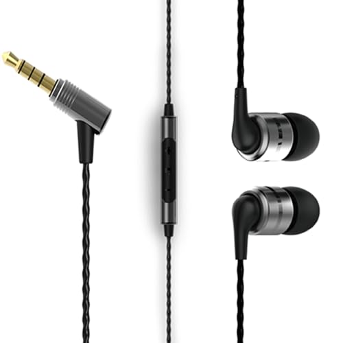 SoundMAGIC E80C Écouteurs Filaires avec Microphone HiFi Stéréo Écouteur Audiophiles Isolation Phonique Casque Intra Auriculaires Confortable Basses...