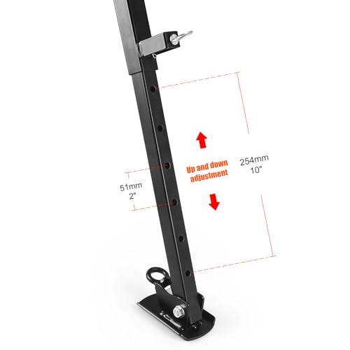 Adjustable Height Hitch Mount Stabilizer Series Steel Receiver Hitch Stand RV 5TH Wheel Accessories Universal Fit 2" Receiver（16.93-27.55Inch） by Dyno Racing - Image 5
