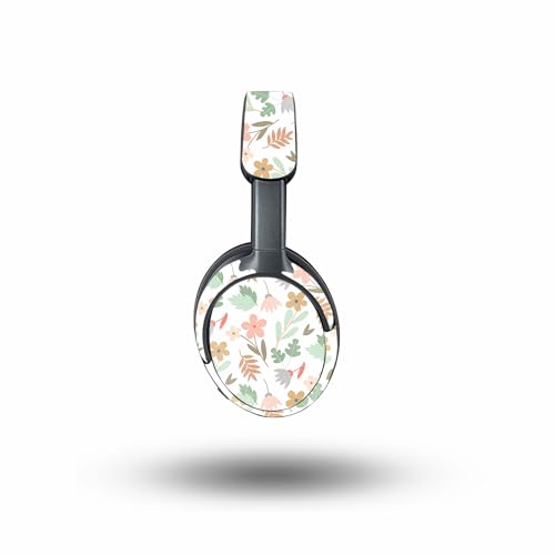 Image of MightySkins Glossy Glitter Skin Compatible with Bose QuietComfort Ultra - Neutral Flowers | Protective, Durable High-Gloss Glitter Finish | Easy to Apply