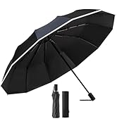 Folding Umbrella, 12 Ribs, High Water Repellent, Rainy Season, Typhoon, Durable Fiberglass Ribs, Men's, Women's