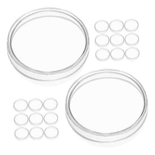 KICHOUSE 20pcs Disposable Petri Dish Culture Dish Agar Culture Dishes with Lids for Science Petri Plates Agar Dish Agar Plates Mushroom Petri Dish with Lid Lab Petri Dishes Plastic