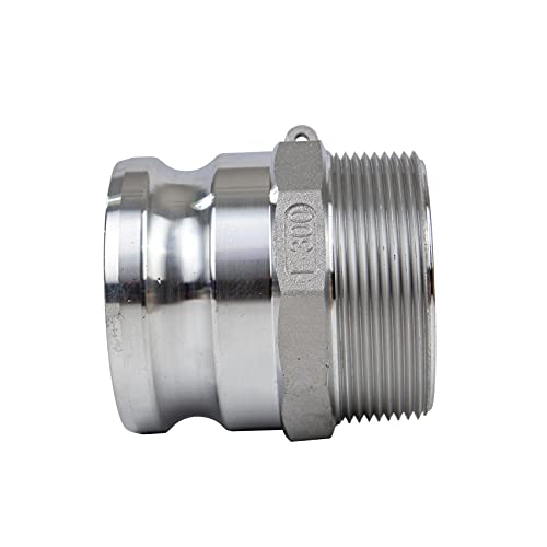 Quafwia 2 pcs Aluminum Camlock Fittings (3" Type F) Cam & Groove Hose Fittings, Camlock Coupling (3'') by quafwia - Image 2