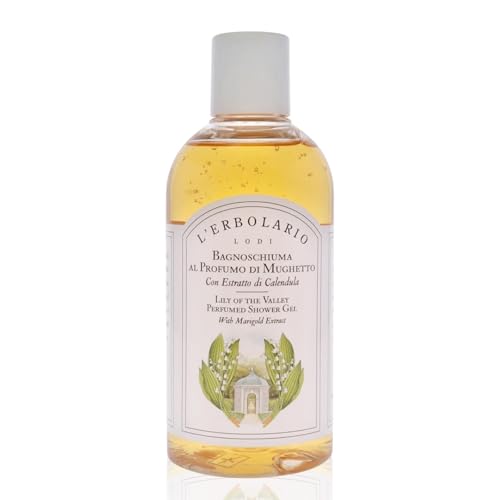 L'Erbolario Shower Gel – Gentle Body Soap for Sensitive Skin – Soothing and Refreshing Floral Body Wash for Daily Care – Lily of the Valley - 8.4 oz