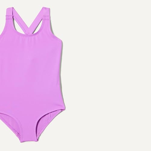 Image of Amazon Essentials Girls and Toddlers' Cross-Back One-Piece Swimsuit