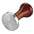 Suiwotin Coffee Tamper, 51mm Stainless Steel Calibrated Espresso Tamper, Espresso Coffee Tamper with Wooden Handle Stainless Steel Flat Base (Red Brown)