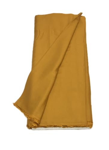 Image of BKRKJ Women's Rayon Cotton Unstitched Fabric by Meter for Sewing Suit Salwar Chudidar Patiyala Kurti Shirt Kameez Blouse Kurta Pyjama (Mustard, 1.5 Meter)
