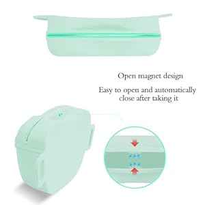 Dog Treat Pouch Kit, Silicone Treat Bag Fanny Pack with Waist Belt Magnetic Closure Pouches, with Dog Clicker and Silent Whistle for Pet Training Walking(Light Green) Dog Treat Pouch Kit, Silicone Treat Bag Fanny Pack with Waist Belt Magnetic Closure Pouches, with Dog Clicker and Silent Whistle for Pet Training Walking(Light Green)