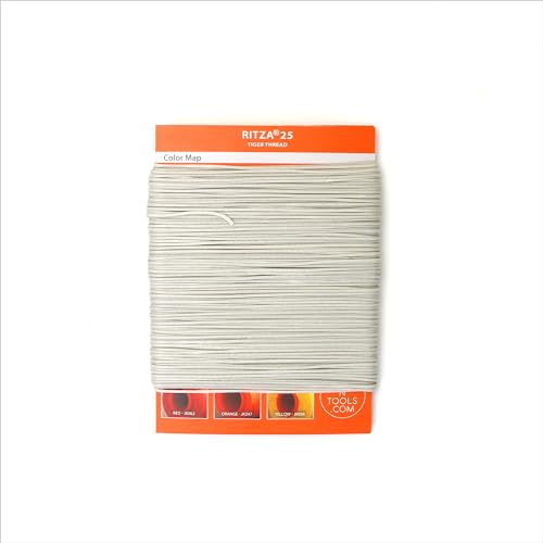 Ritza 25 Silver 0.6mm hilo para cuero encerado miniatura 4