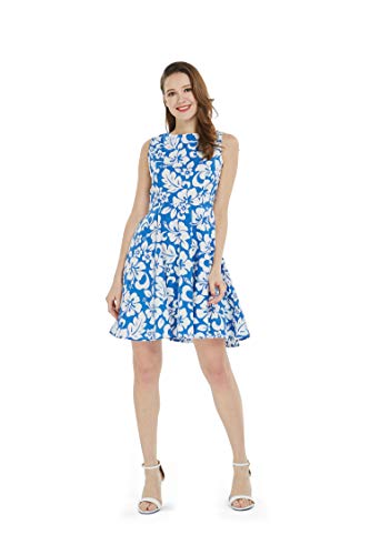 Image of Hawaii Hangover Family Matching Clothes, Classic Vintage Hibiscus Blue | Family matching Hawaiian outfits, Classic Vintage Hibiscus Blue, 100% cotton, machine washable, tropical floral print, luaus