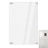 Tafel, abwischbar, wiederverwendbar, mit 3 Markern, magnetisch, abwischbar, für Notizen, Küche, Zuhause, Schreibtisch, Schlafzimmer, Apartment für Kinder