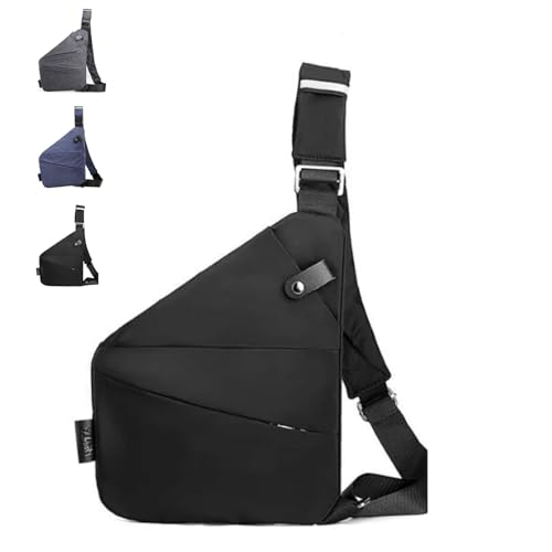 Gipfelfreund Anti Diebstahl Tasche, Diebstahlsichere Tasche, Umhängetasche, Schultertasche, Brusttasche, Anti-Diebstahl, Sicherheitstasche Reise für Damen und Herren