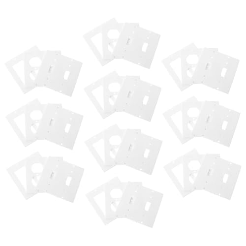 HOLIDYOYO 30Pcs Silicone Outlet Covers Insulation Pads for Electrical Outlets and Wall Plates Easy Installation High Resilience Fits Sockets Optimal Insulation Performance