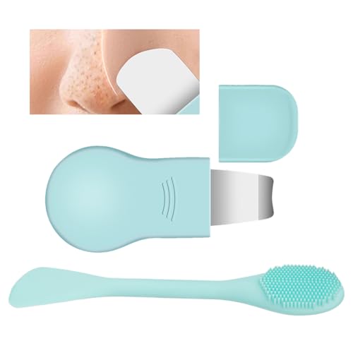 Nankoyal Raspador Facial | Espátula Para Poros,Espátula Removedora De Puntos Blancos Para Barbilla Y Mejillas En Casa Viaje Spa Uso Diario Nocturno Hombres Y Mujeres