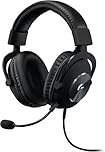 Logitech G PRO X Gaming-Headset, Corded, Over-Ear Headphones with Blue VO!CE Mic, DTS Headphone:X 7.1, 50mm PRO-G Drivers, 7.1 Surround Sound for Gaming, PC/PS/Xbox/Nintendo Switch - Black