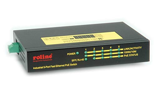Preisvergleich Produktbild ROLINE 21131171 PoE+ Fast Ethernet Switch, 5 Ports