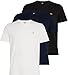 Produktbild Tommy Jeans Herren 3er Pack T-Shirts Kurzarm aus Baumwolle, Mehrfarbig (Ecru/Black/Dark Night Navy), XL