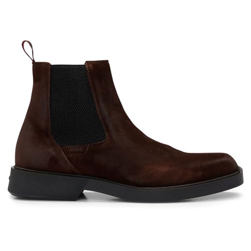 Image of HUGO Men's Iker Suede Chelsea Boots