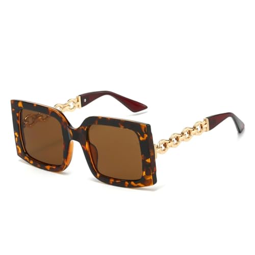 Lunettes de soleil chaîne alliage femmes verres dégradés tendance été