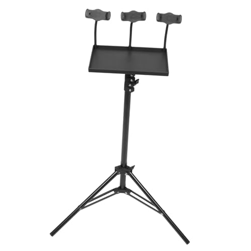 Base estable Vaguelly para laptop y proyector con soporte para teléfono