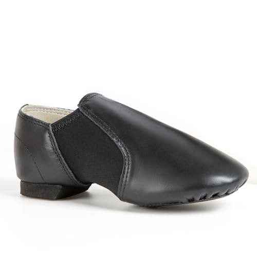 Slip-on Jazz Shoes Leather Dance Shoes for Kids3