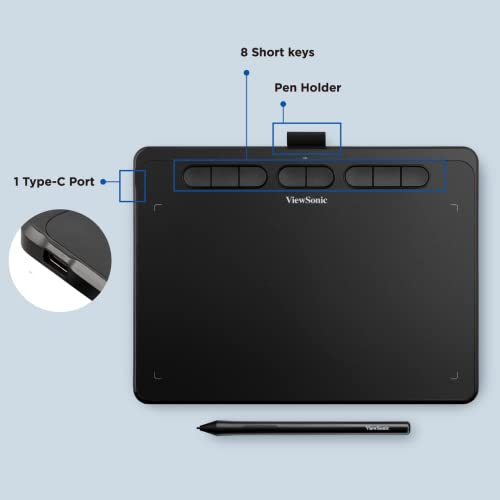 ViewSonic PF1020 Graphics Drawing Tablet, 10 Inches - Image 2