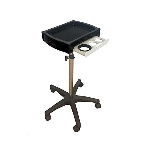 Relojes Decorativos, Beauty Letmex Mesa Auxiliar Multifuncional Negro Estilista, Barbería