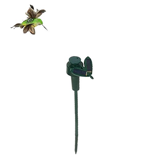 Happymore Colibri dansant à énergie solaire - Oiseaux volants amusants - Décoration de jardin