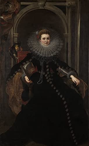 Tableau portrait de la Veroni par Rubens | Poster art mural chambre 60x90cm