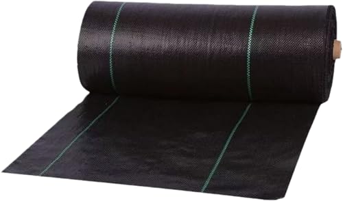 Haruze 防草シート 草よけシート 除草シート ぼうそうしーと防そうシート 黒 PE 素材製 頑丈 耐久性 厚手不織布 厚さ 0.14mm 100m/200m 一巻 大面積専用 高密度 遮光性アップ 雑草対策 保温 高透水性 ぬかるみ防止 多機能 農業