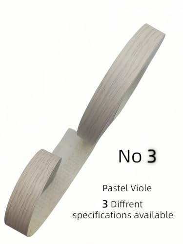 Image of HGKJHFmelamine Edging Tape. 13 /16in*50ft,pre Coated with hot melt Adhesive Flexible Veneer Edge Edging, Used for Cabinet and Furniture Maintenance (No3- Light White Wood Grain, 13 /16in*50ft)