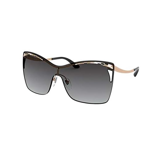 Bvlgari Gafas de Sol SERPRENTI BV 6138 Black Rose Gold/Grey Shaded 40/14/140 mujer
