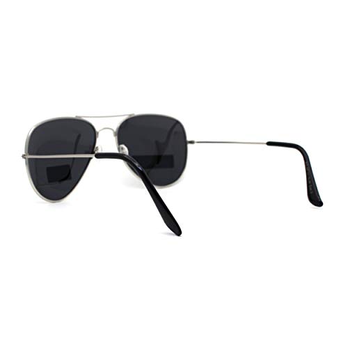Polarized Silver Mirror Lens Police Style Cop Pilots Sunglasses3