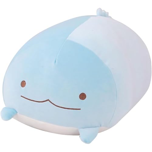 すみっコぐらしぬいぐるみ スーパーもーちもちクッション ねこ・とかげ・ぺんぎん・しろくま柄 抱きまくら兼用 (90cm,1)