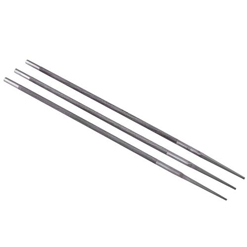Round Chainsaw Files 3Pcs/set Round Bearing Steel Sharpening Chainsaw Files Sharpener(4mm)