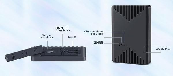 Localizzatore GPS 4G LTE -2G-3G con BASE MAGNETICA per uso in auto e personale, tracciamento in real-time, ascolto ambientale, Geofence, grado di protezione IP65 App GRATUITA in italiano. 8100-FR873