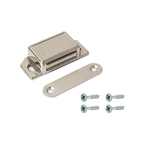 Cupboard Door Magnets Harmac House® Heavy Duty Magnetic Door Catch Cupboard Cabinet Wardrobe Door Magnet Latch 10kg (Satin Chrome) Cover