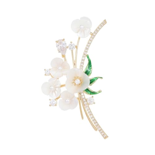 Broche pour vêtements LNNSHX fermoir écharpe et cardigan fleur