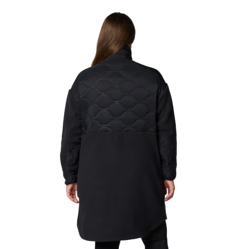 Columbia Womens Cloud Point Long Fleece, Black, X-Large - image 2