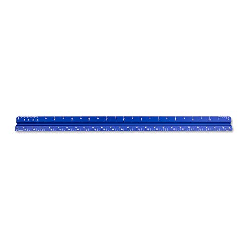 Image of Alumicolor Aluminum Architect Solid Drafting Scale, 12IN, Blue