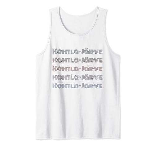 Kohtla-Järve, retro, vintage, de los años 70 de Estonia Camiseta sin Mangas