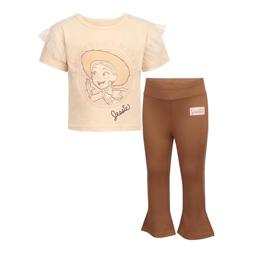 Magic Threadz Disney Clothes Baby Girls 2-Piece Set – Stitch, Minnie, Jessie, Marie Outfit Set Infant (12M–24M)