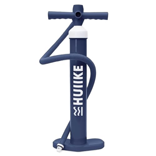 Paddle Board Pump Manual with Double Action - HUIIKE | Sup Hand Pump of 15 PSI Stable Handpump for Paddleboarding Paddleboard Handpump | Paddle Board Accessories for Inflatable Stand Up Paddleboard