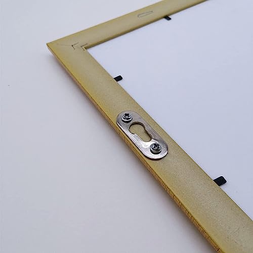 Image of Aicosineg 20Pcs Keyhole Hanging Plate 1.5 inch x 0.55 inch Single Hole Hook Metal Keyhole Hangers Keyhole Hanging Fasteners for Mirror Picture Frames Silver