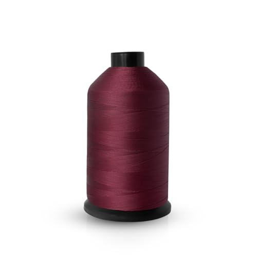 Realm Bonded Nylon Sewing Thread 500/3000 metre Size 40s for Upholstery Outdoor Market, Drapery, Beading, Luggage, Purses (Wine 3000m)
