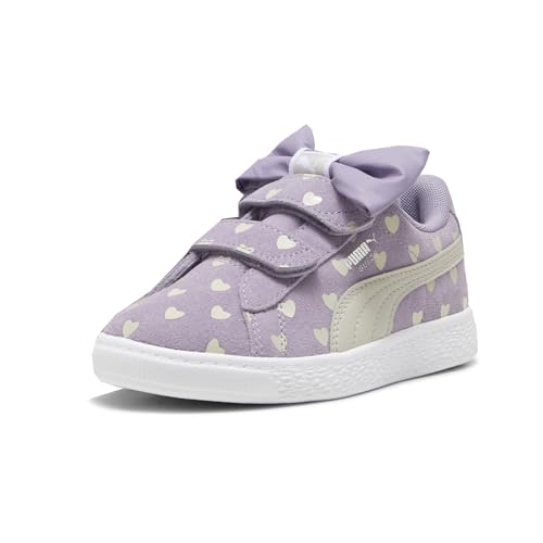 PUMA Kids Girls Suede Classic Lf Re-Bow Slip On Sneakers Shoes Casual - Purple - Size 3.5 M2