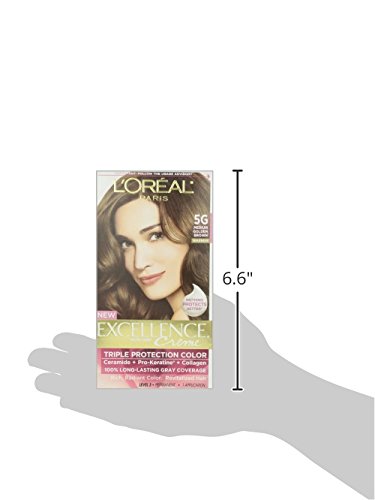 Image of L'Oreal Excellence #5G Medium Gold Brown Hair Color, 1 ct