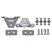 Latin Percussion LP912 Double Conga Mounting Brackets, Set of 2 - Chrome