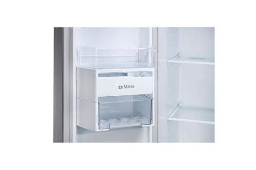 Image of LG 650 L, 3 Star, Smart Inverter Compressor, Frost Free Double Door Side by Side Refrigerator (GL-B257HDS3DUM, Dazzle Steel, Express Freeze)