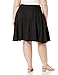 Star Vixen womens Plus-size Knee Length Full Skater skirts, Black, X-Large US